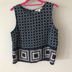 Thick strap tank top float blouse